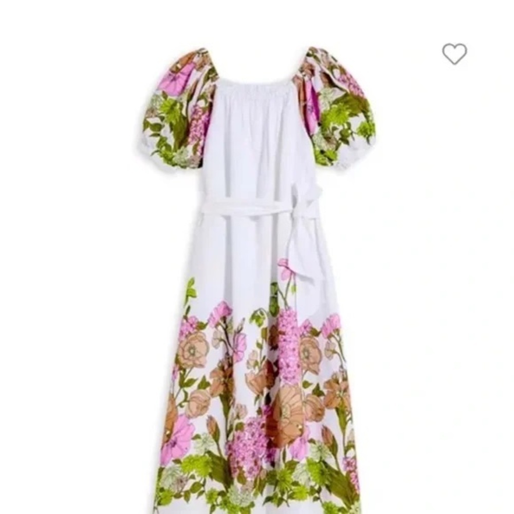 NWT Vineyard Vines Linen Botanical Print Dress Size Medium